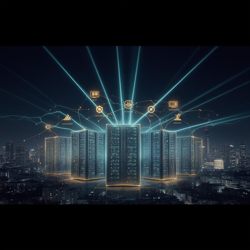 Enterprise infrastructure with connected data centers